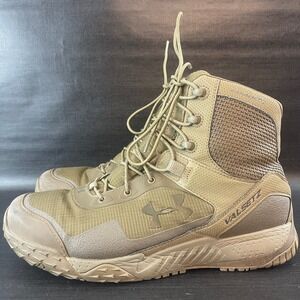 Under Armour Valsetz RTS Tactical Boots Men's size 11.5 Tan Brown Outdoor Shoes